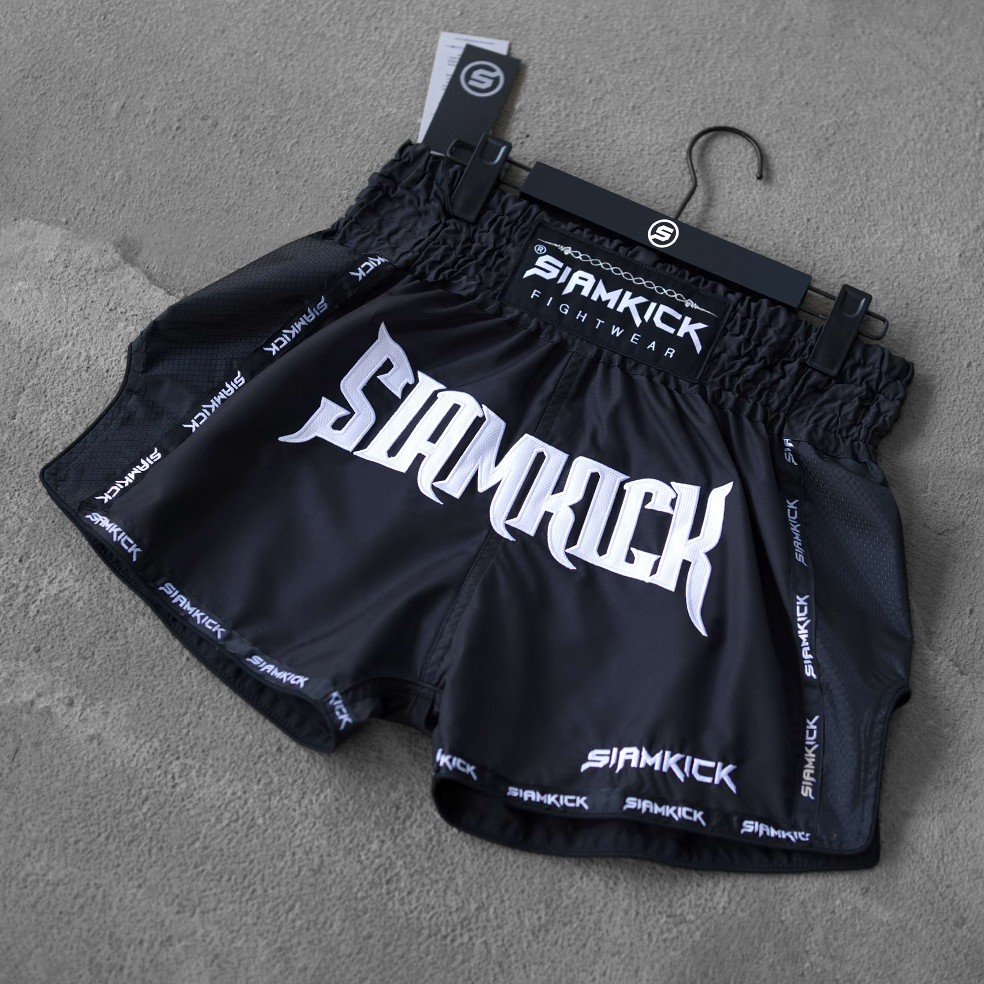 black muay thai shorts