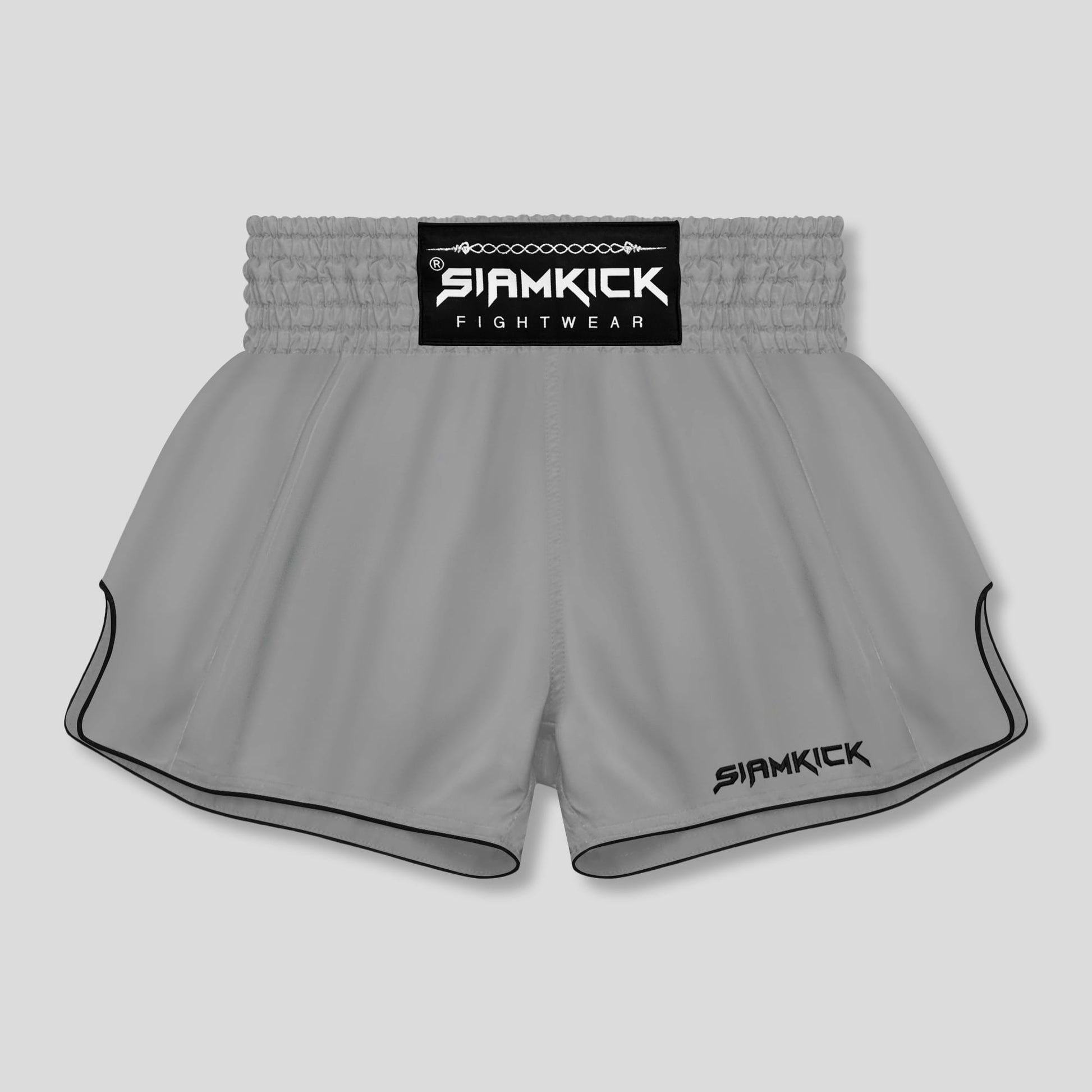 core grey muay thai shorts