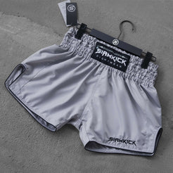 grey muay thai shorts