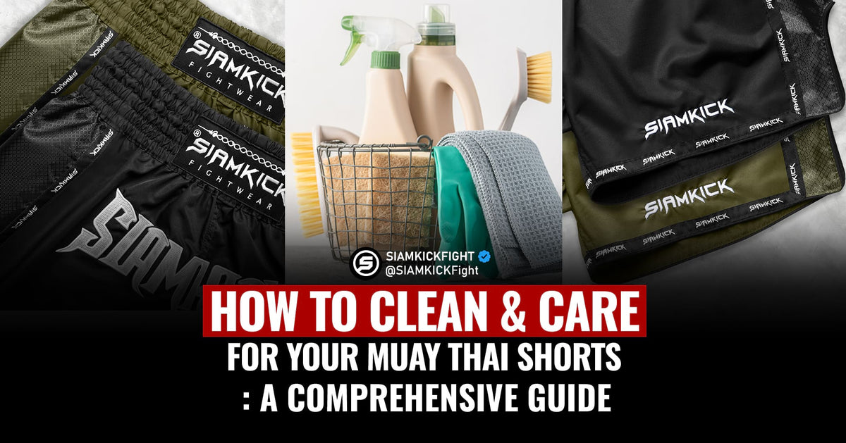 Muay-Thai-Shorts waschen und richtig pflegen