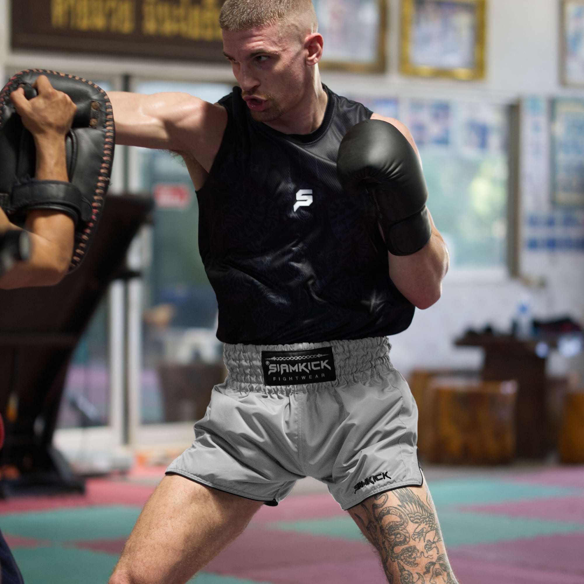 "Core Grey" Muay Thai Shorts