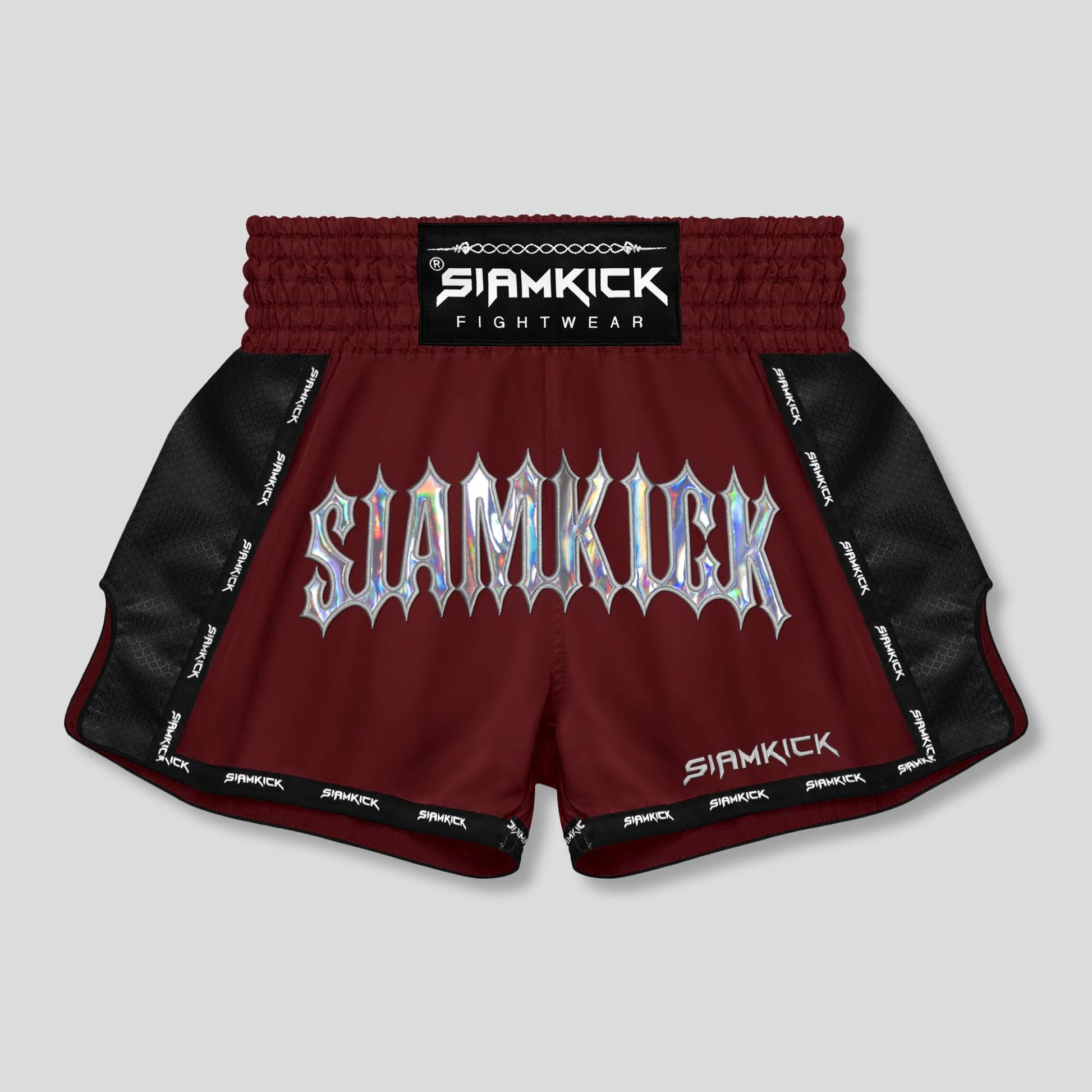 red muay thai shorts
