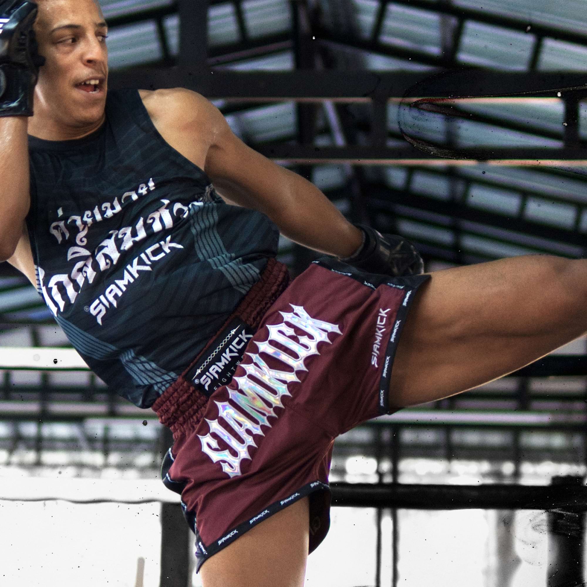 "Crimson Halo" Muay Thai Shorts