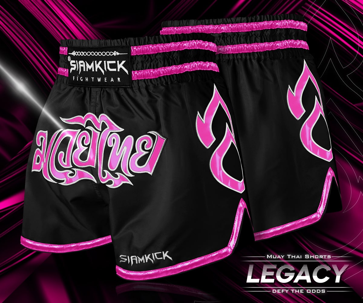 pink muay thai shorts for men and women