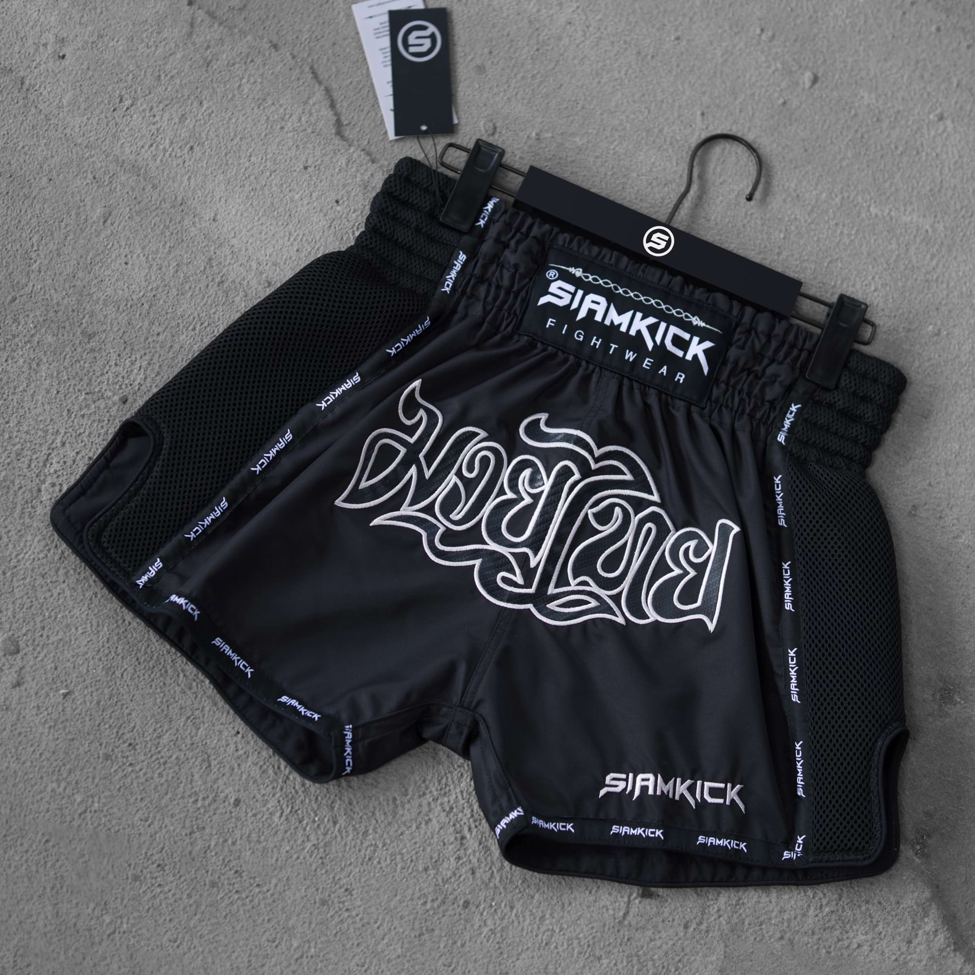 black muay thai shorts