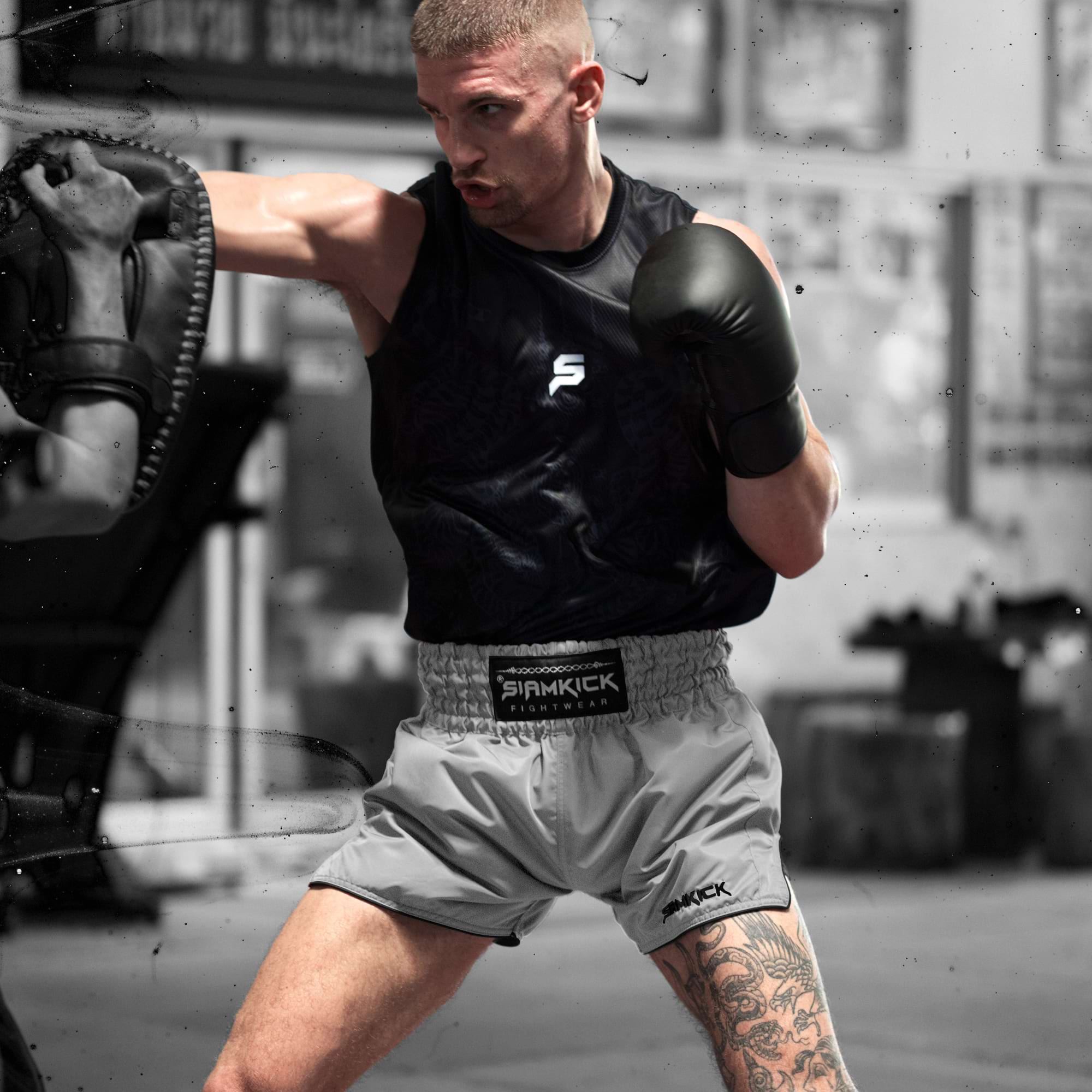 "Core Grey" Muay Thai Shorts