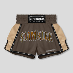 brown muay thai shorts