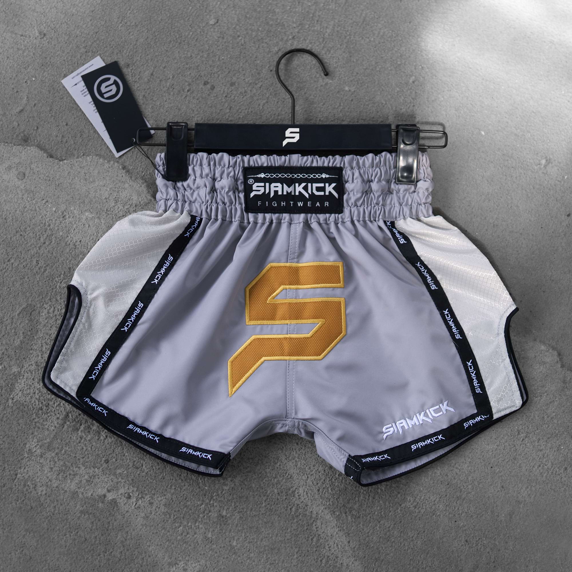 "Stealth Grey" Kids Muay Thai Shorts