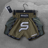 Pantalones cortos de Muay Thai para niños "Verde Táctico"