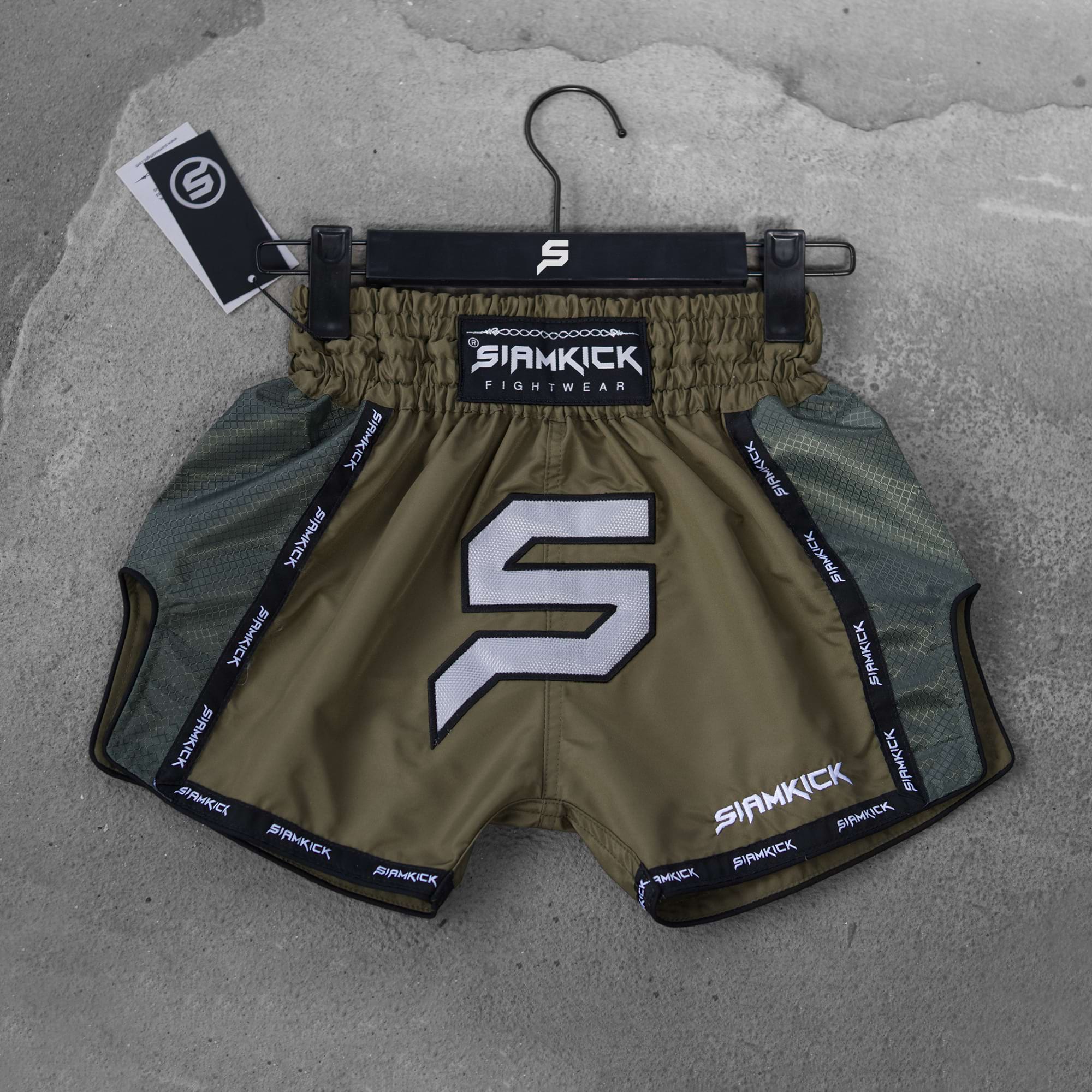 "Tactical Green" Kids Muay Thai Shorts