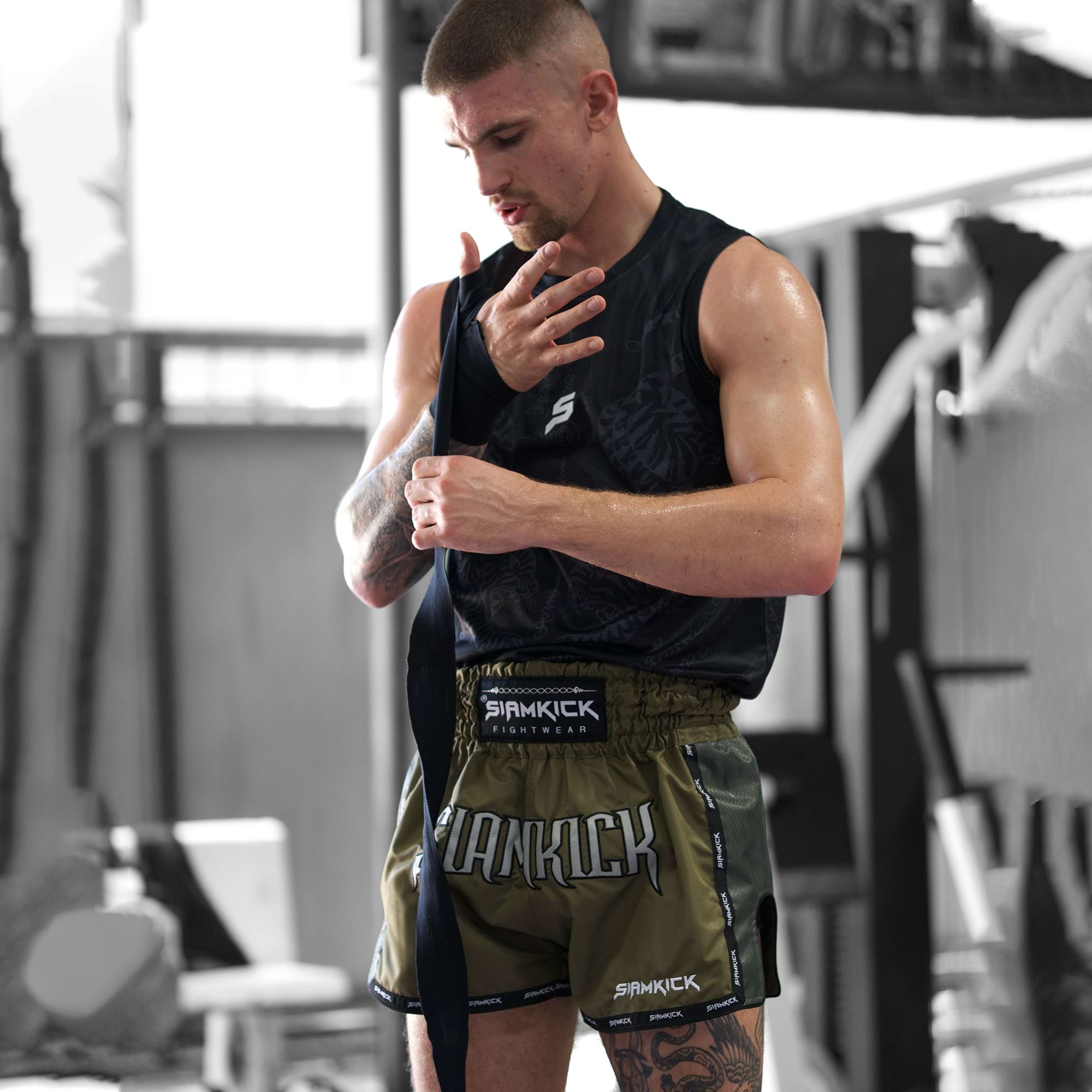 Tactical Green | Muay Thai Shorts | SIAMKICK®