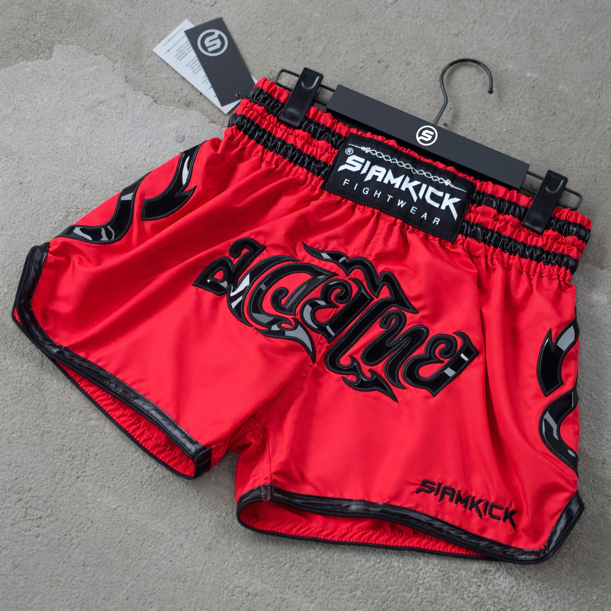 "Inferno Red" Muay Thai Shorts