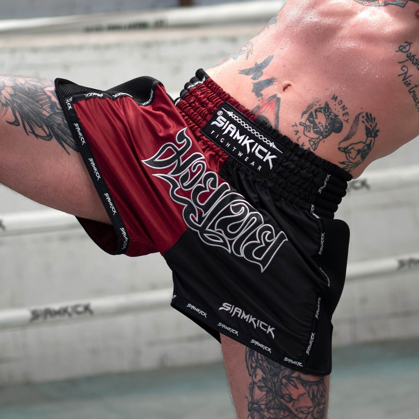 Steampunk Gears Clock Print Muay Thai Boxing Shorts main image 1